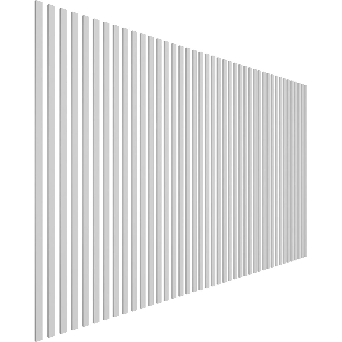 Designer Series Adjustable PVC Slat Wall Panel Kit w/ 1