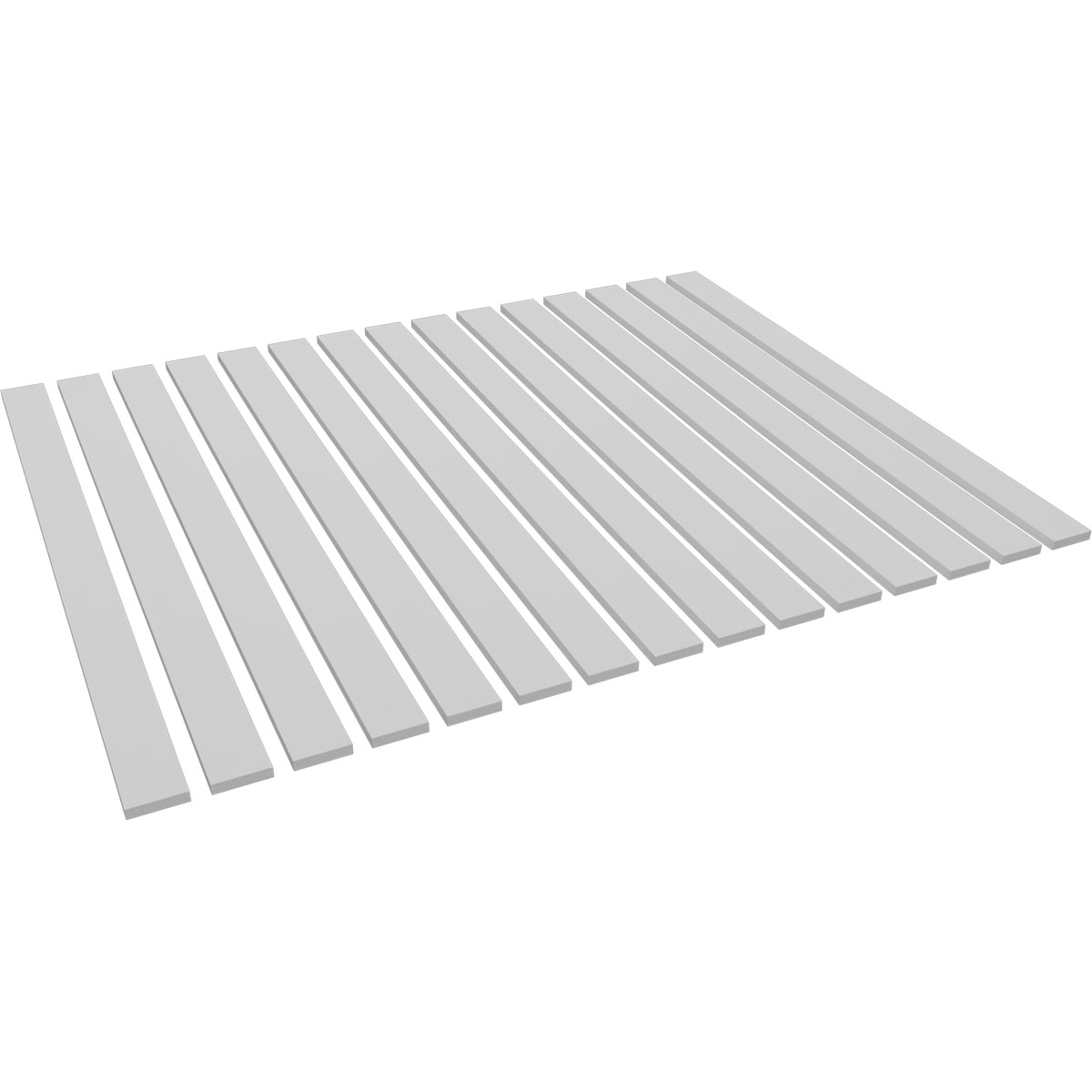 Designer Series Adjustable PVC Slat Wall Panel Kit w/ 3