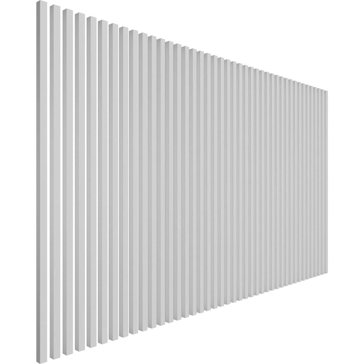Designer Series Adjustable PVC Slat Wall Panel Kit w/ 1
