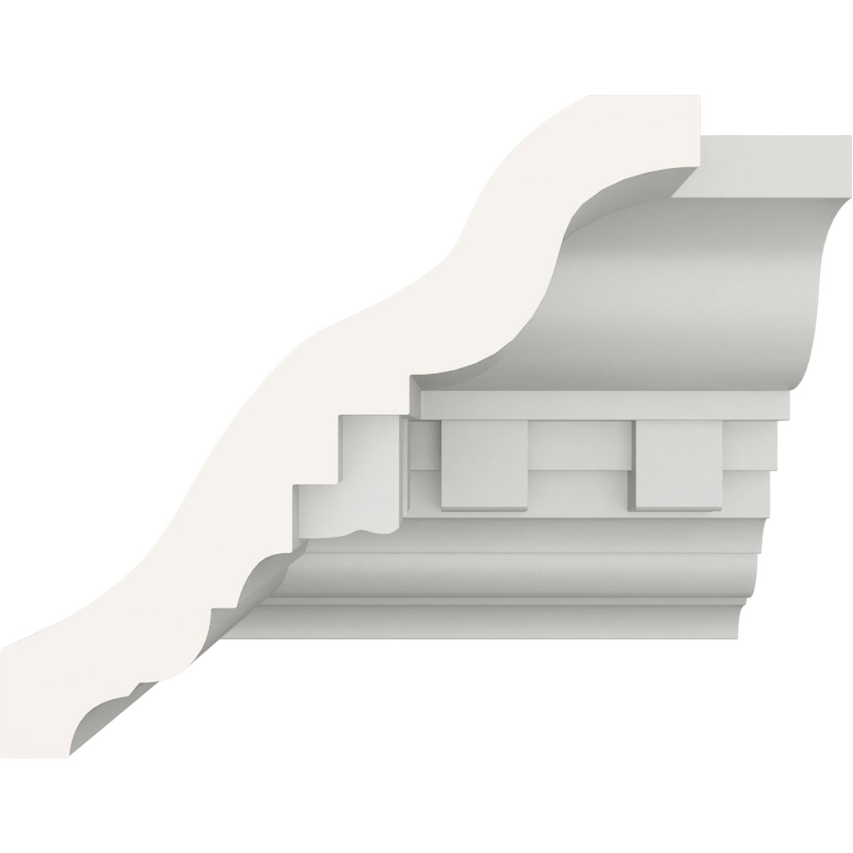 Ekena Millwork 3/4 In. X 3/4 In. X 96 In. Inside Corner Moulding, PVC