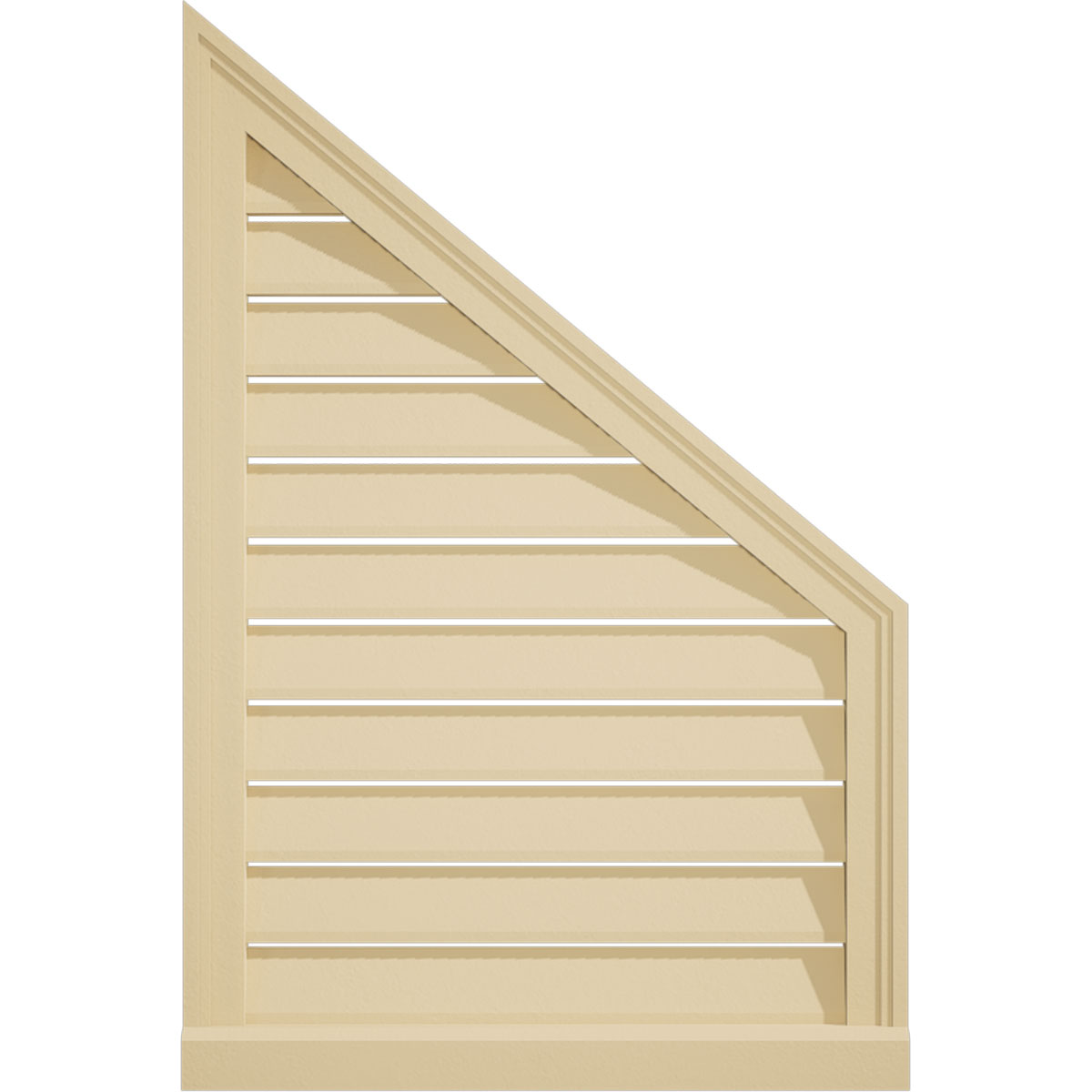 GVSRO20X2001SF Round Gable Vent - 20 Inch, Primed Tan, Surface Mount Urethane