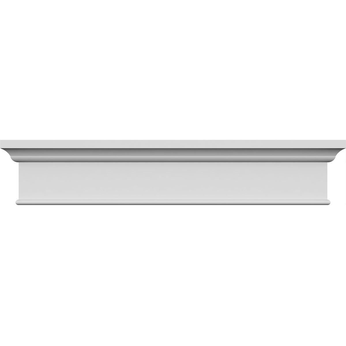 Endurathane Stockport Crosshead – 25" Bottom X 27.5" Top X 3.875" H X 0.25" P, Factory-Primed Polyurethane Window & Door Casing