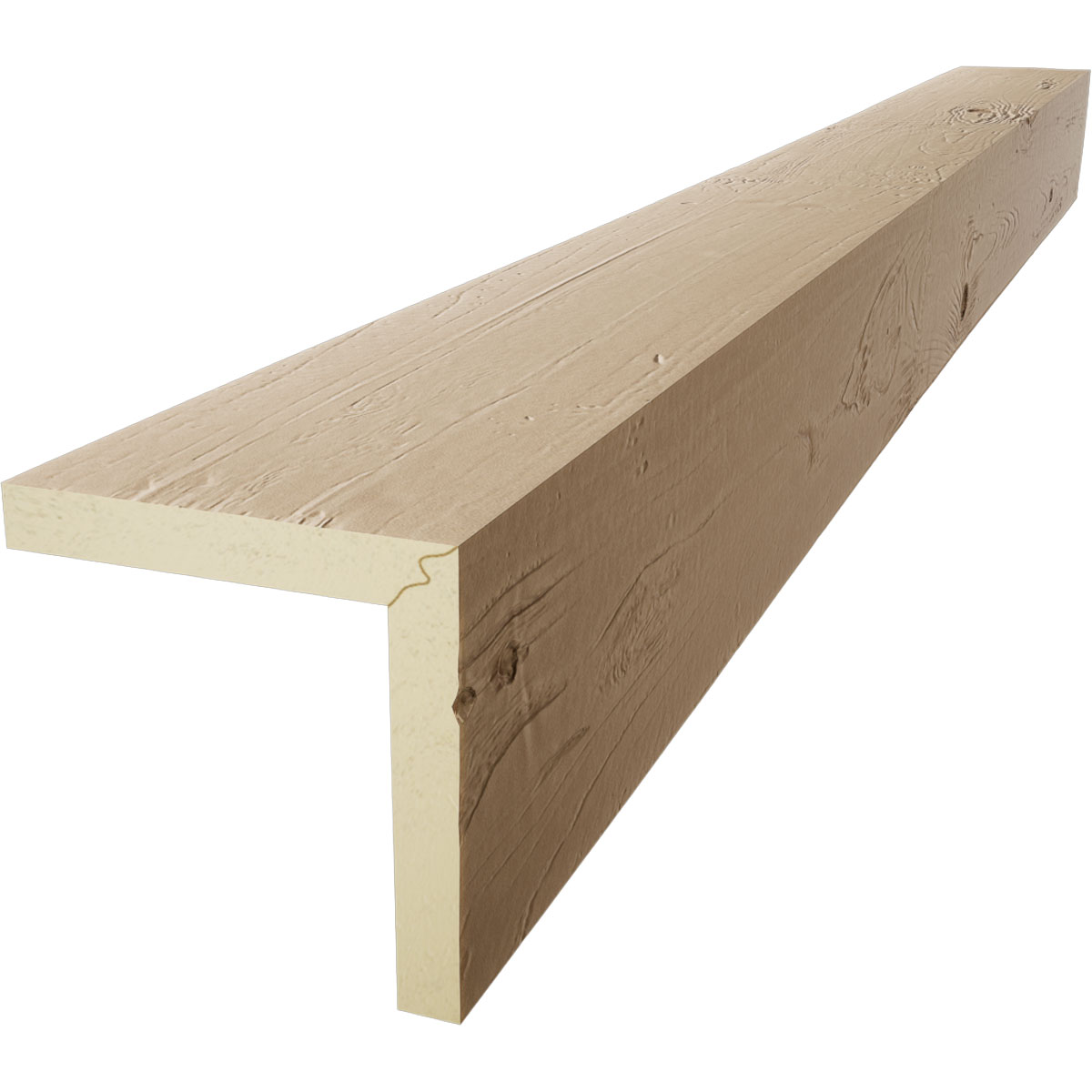 Timberthane Faux Wood Knotty Pine 2-Sided (L-Beam), 12