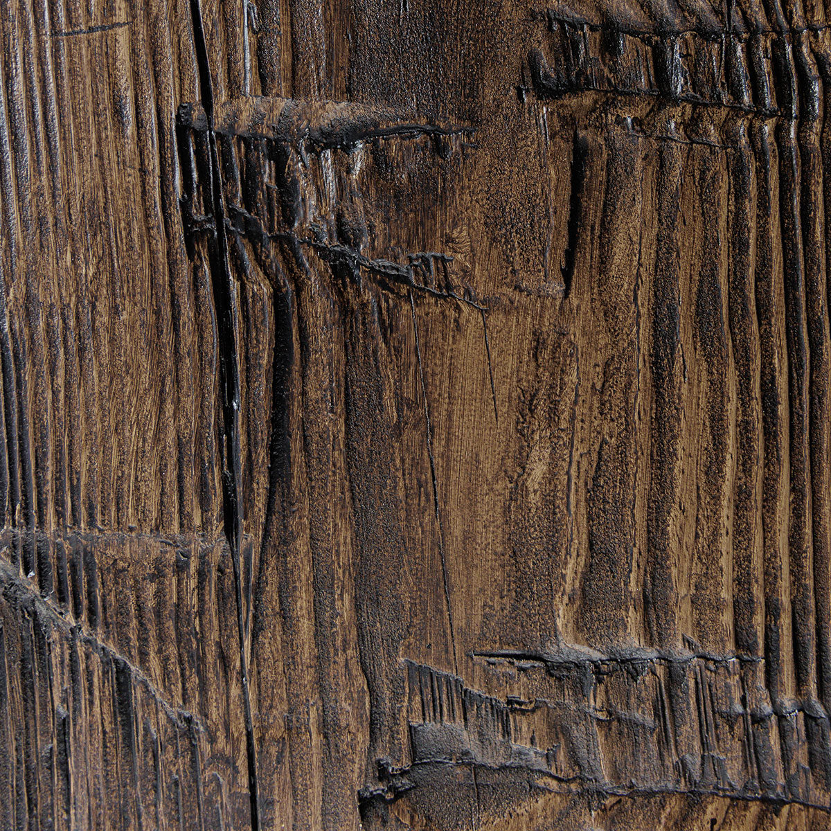 Heritage Timber Reclaimed Axed Cut Faux Wood Beam, 3-Sided (U-Beam
