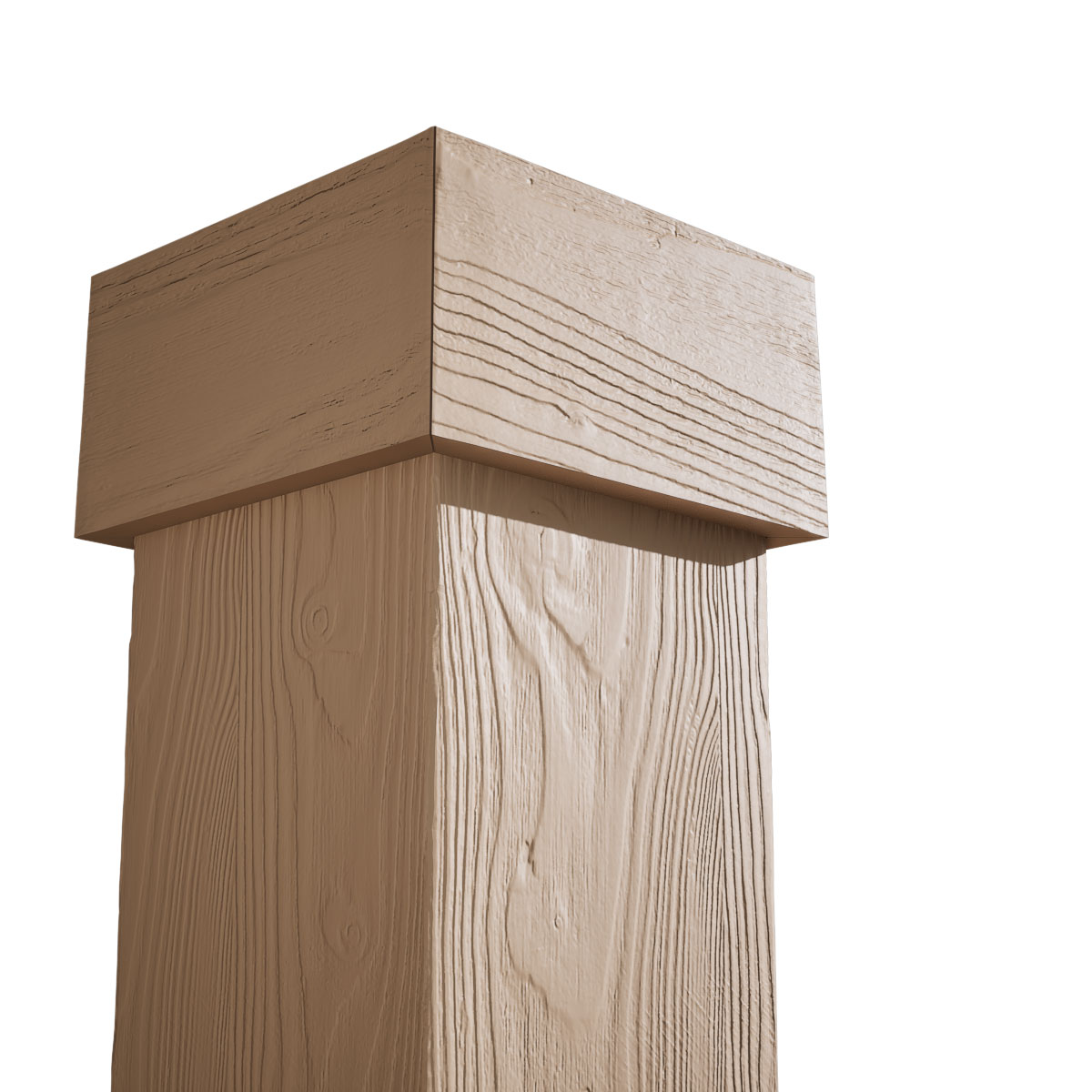 Timberthane Sandblasted Faux Wood Non-Tapered Square Column Wrap w