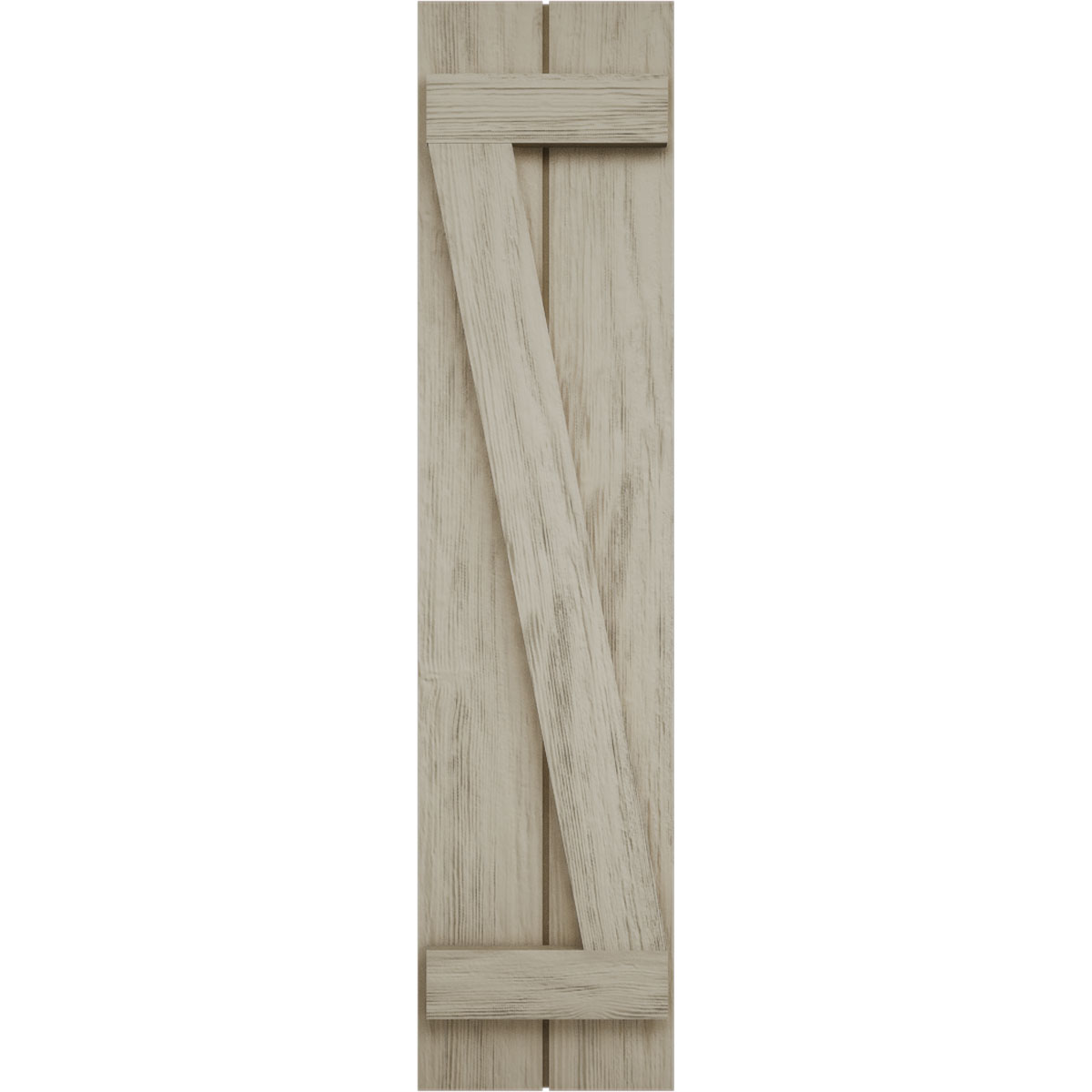 Timberthane Faux Wood Rough Sawn Joined Board-n-Batten Shutters