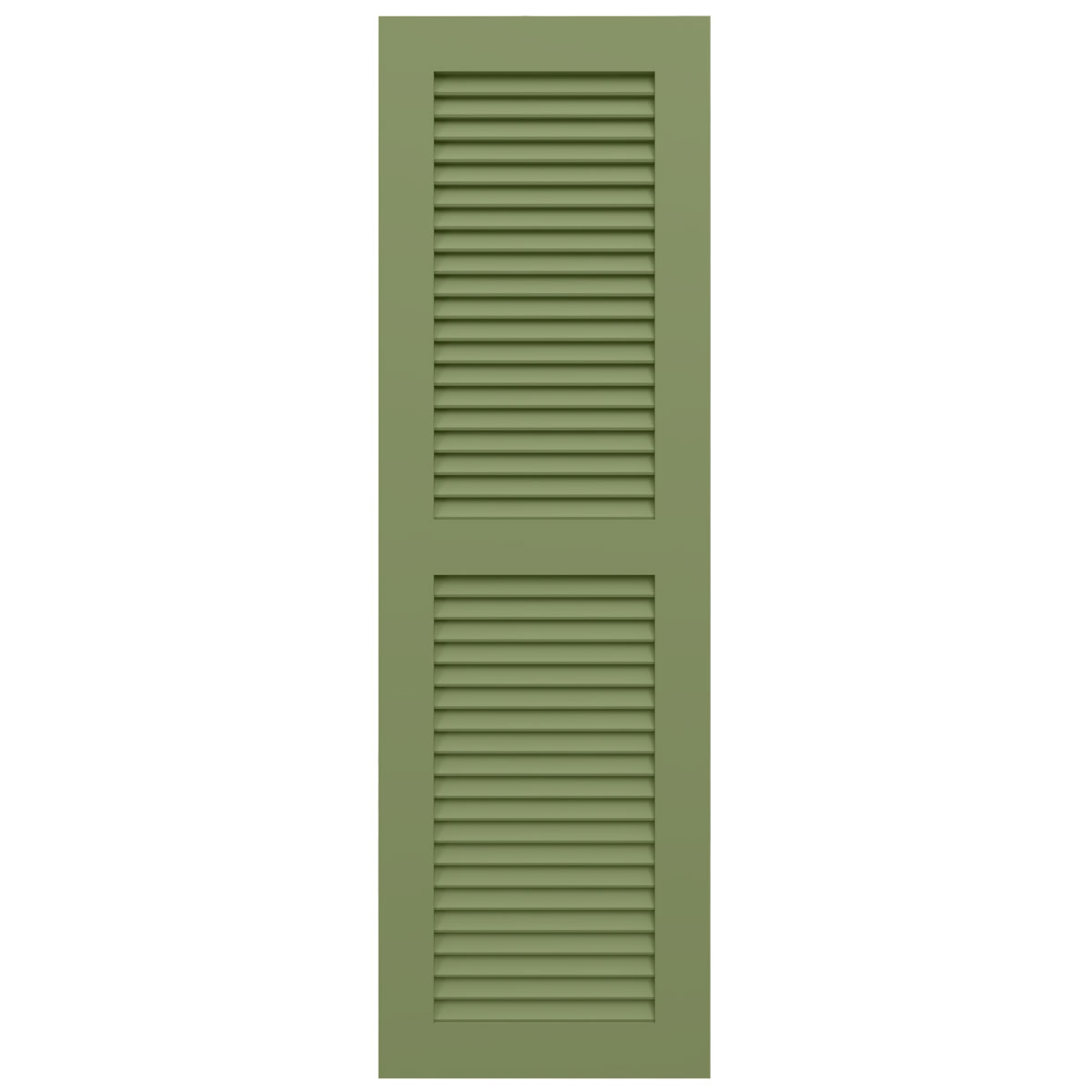 TrueFit PVC Two Equal Louver Shutters, 12